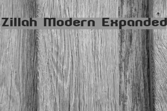 Zillah Modern Expanded Шрифта examples