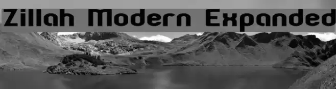 Zillah Modern Expanded Шрифта examples