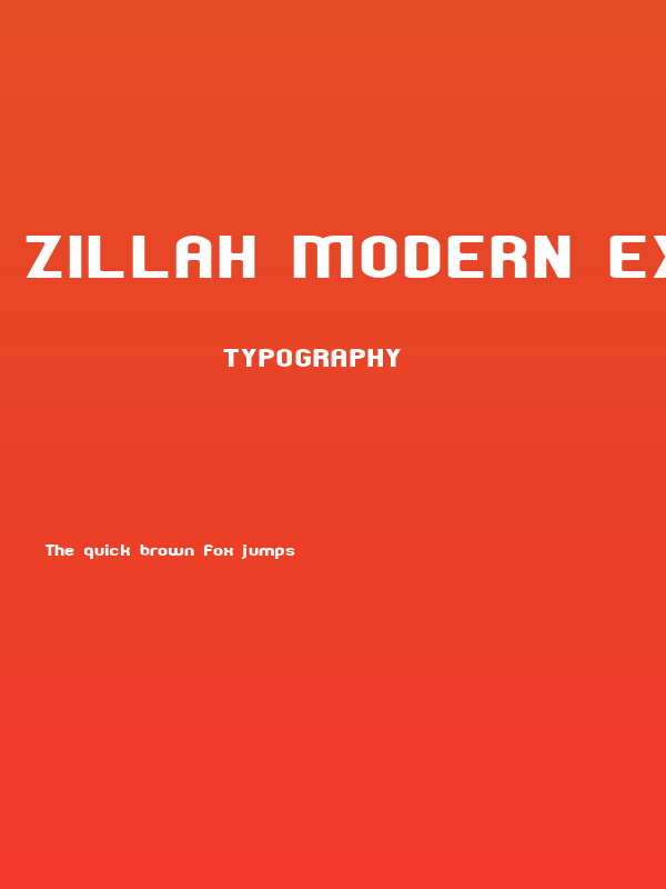 Zillah Modern Expanded Poster