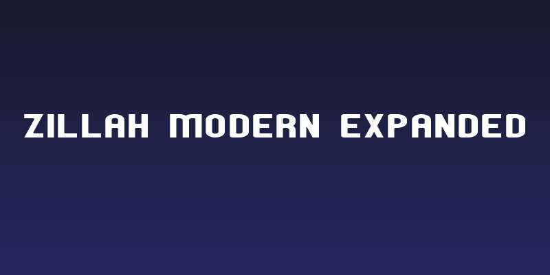 Zillah Modern Expanded Social Header
