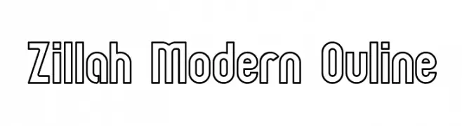 Zillah Modern Ouline  Скачать бесплатные шрифты