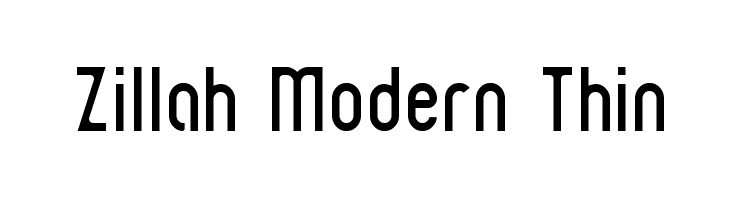 Zillah Modern Thin Font