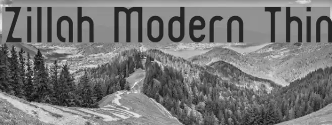 Zillah Modern Thin Caratteri examples