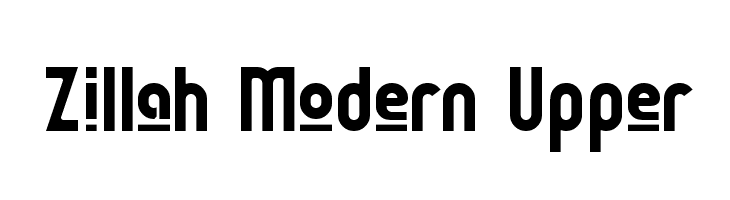 Zillah Modern Upper Font