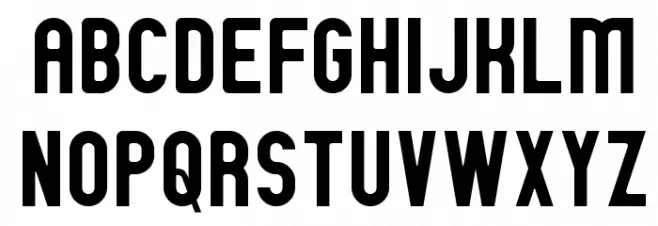 Zillah Modern Upper Schriftart Groß