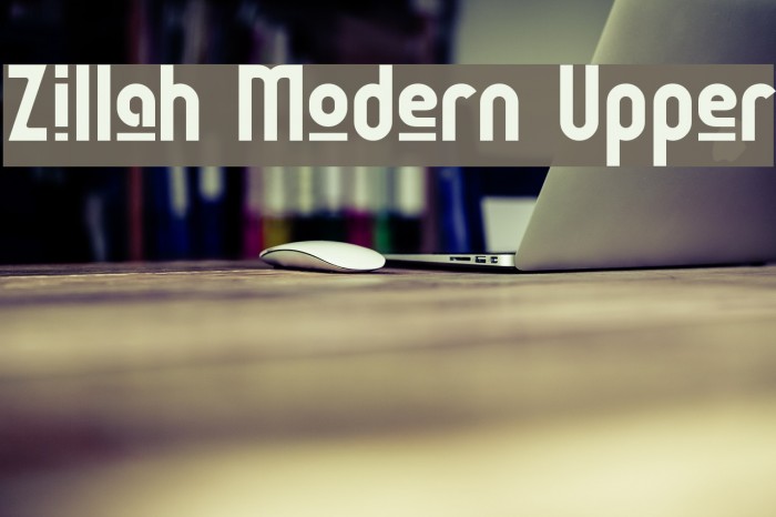 Zillah Modern Upper Font examples