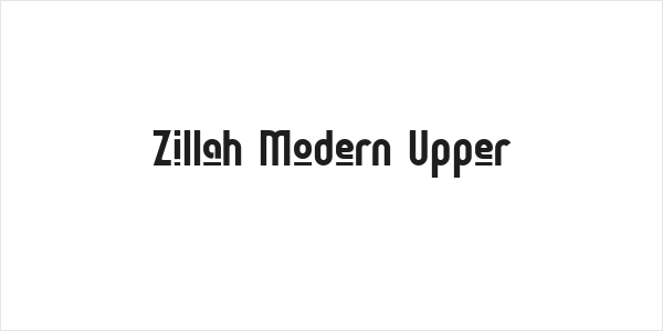 Zillah Modern Upper Logo