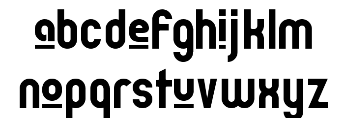 Zillah Modern Upper Font LOWERCASE