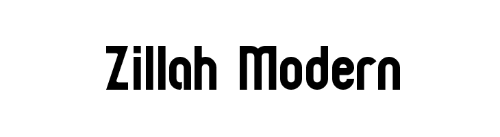 Zillah Modern  フリーフォントのダウンロード