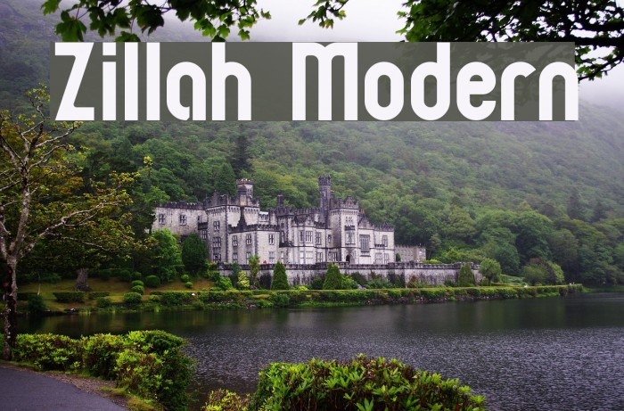 Zillah Modern Font examples