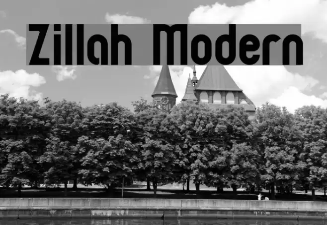 Zillah Modern Font examples