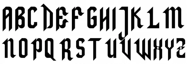 Zillah Regular Font Litere mari