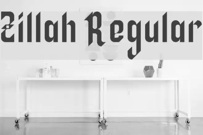 Zillah Regular Fuentes examples