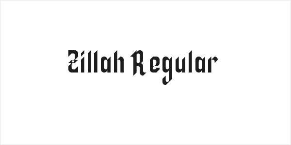 Zillah Regular Logo