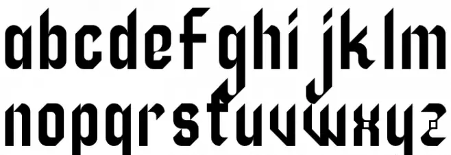 Zillah Regular Font LOWERCASE