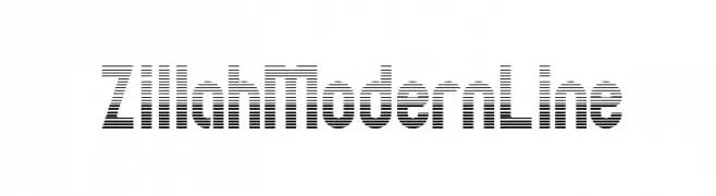 ZillahModernLine  フリーフォントのダウンロード