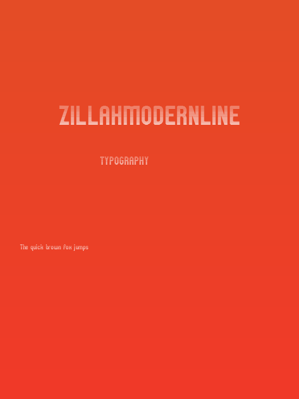 ZillahModernLine Poster