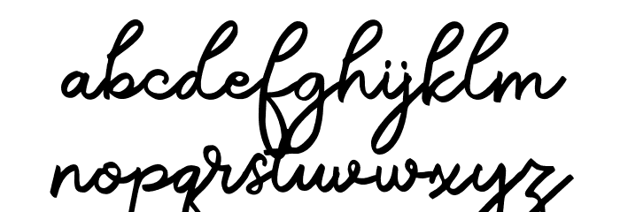 ZillionFREE Font LOWERCASE
