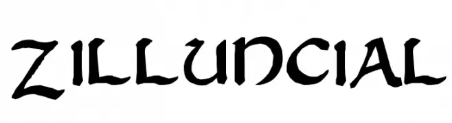 Zilluncial  नि: शुल्क फ़ॉन्ट्स डाउनलोड