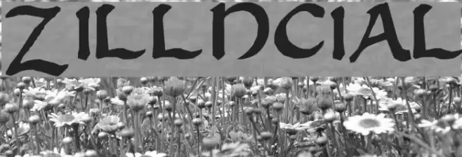 Zilluncial Font examples