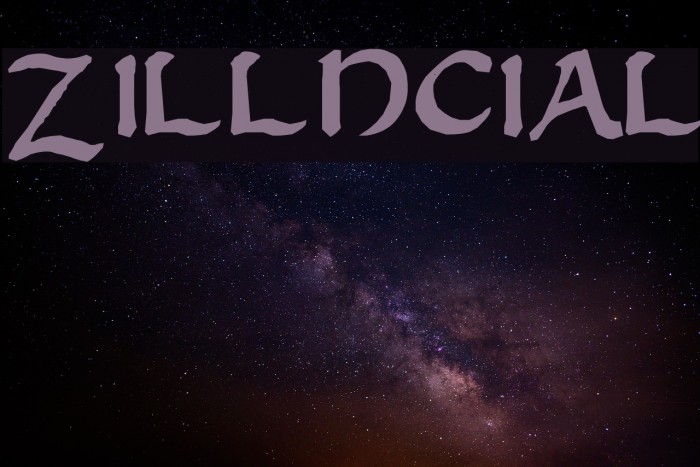 Zilluncial Font examples