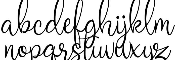 Zimphony Font LOWERCASE