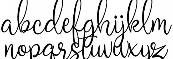 Zimphony Schriftart Kleinbuchstaben
