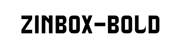 Zinbox-Bold  font caratteri gratis
