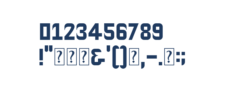 Zinbox-Bold Other Characters