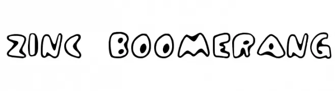 Zinc Boomerang  Скачать бесплатные шрифты