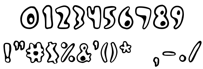 Zinc Boomerang Font OTHER CHARS