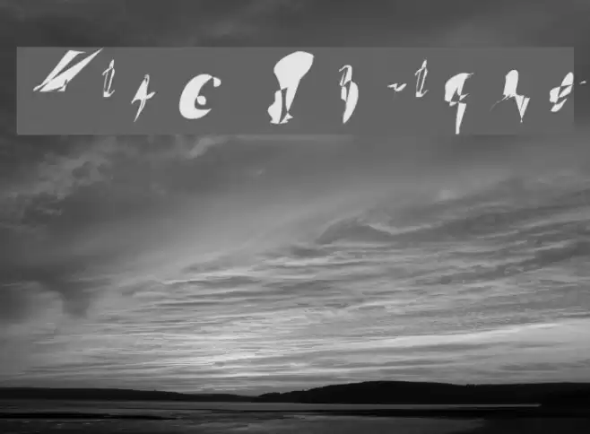 Zinc Oblique Font examples