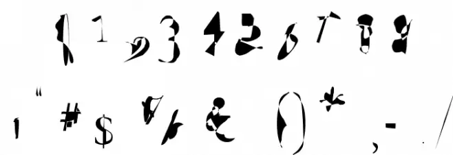 Zinc Font OTHER CHARS