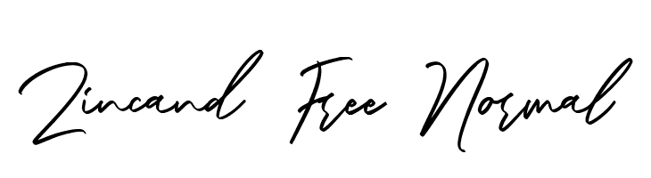 Zincand Free Normal  baixar fontes gratis