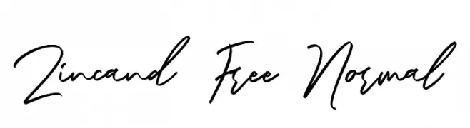 Zincand Free Normal  baixar fontes gratis