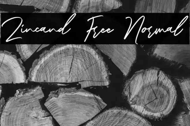 Zincand Free Normal Font examples