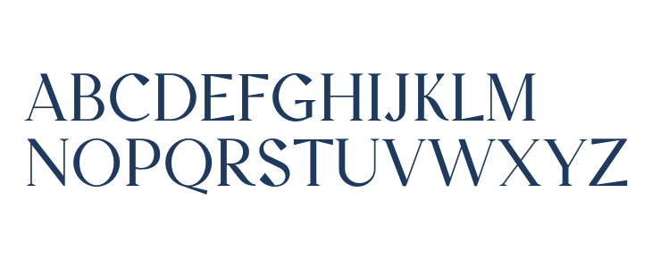 Zindora Regular Uppercase