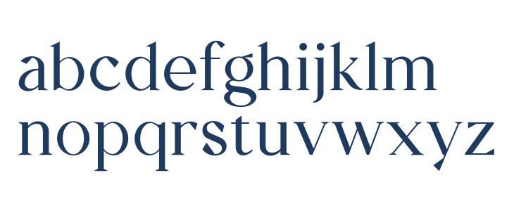 Zindora Regular Lowercase