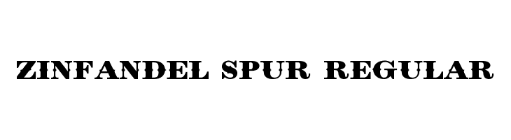 Zinfandel Spur Regular Font