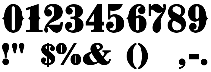 Zinfandel Spur Regular Font OTHER CHARS