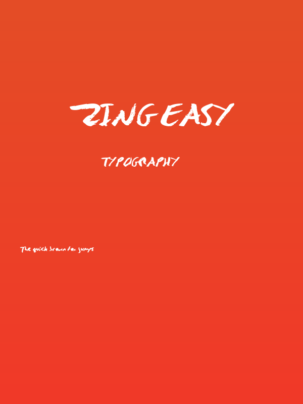 Zing Easy Poster