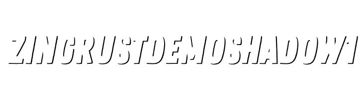Zing Rust Demo Shadow1  免费字体下载