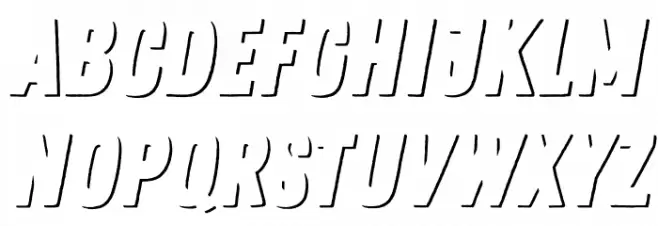 Zing Rust Demo Shadow1 Caratteri MINUSCOLO