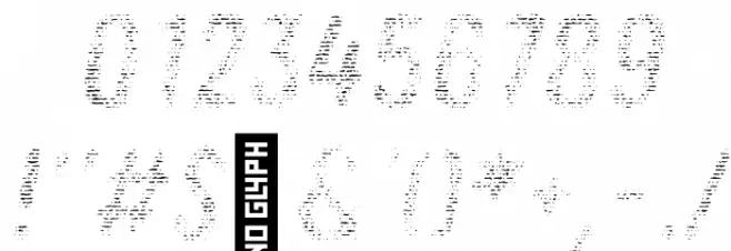 Zing Rust Line Horizontals1 Demo Fill Font OTHER CHARS