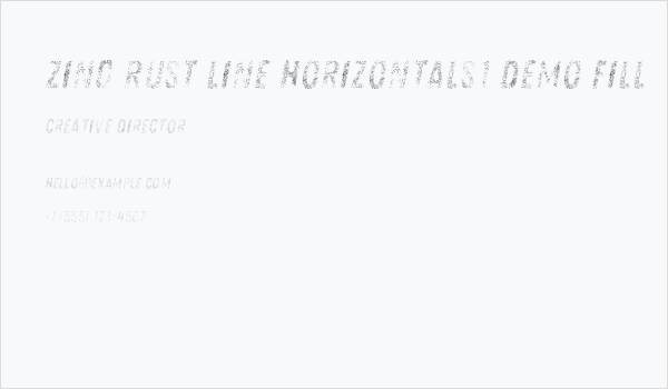 Zing Rust Line Horizontals1 Demo Fill Business Card