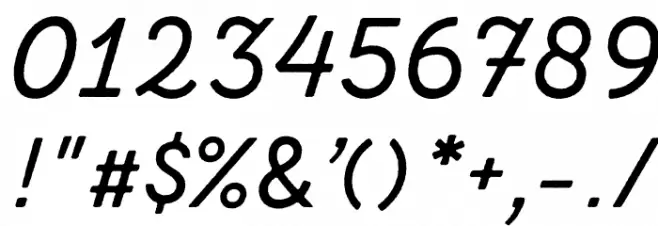 Zing Script Rust SemiBold Demo Base Font OTHER CHARS