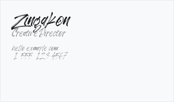 Zingakon Business Card
