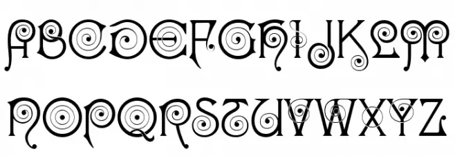 Zingarella Regular 字体 大写