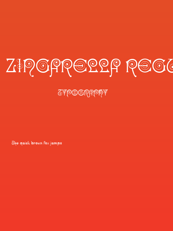 Zingarella Regular Poster