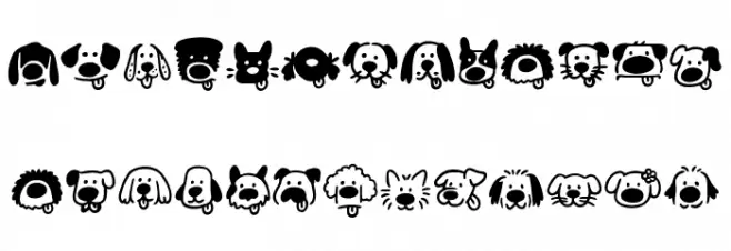 Zingflawdog Caratteri MAIUSCOLE